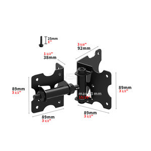 Le loquet de <span class=keywords><strong>porte</strong></span> autobloquant de Offre Spéciale d'usine verrouille les charnières de <span class=keywords><strong>porte</strong></span> de clôture en acier inoxydable noir de clôture en <span class=keywords><strong>bois</strong></span> et le loquet de <span class=keywords><strong>porte</strong></span> pour le jardin - Product Image 3