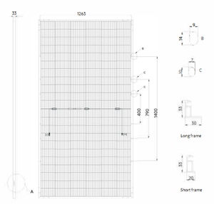 แผงโซลาร์เซลล์แบบโมโนคริสตัลไลน์ซิลิคอนชนิด N-Type PERC HJT ประสิทธิภาพสูง 690 วัตต์ สำหรับเซลล์โฟโตโวลตาอิกแบบกระจกสองชั้น Topcon - Product Image 6