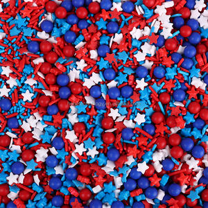 Rociador comestible para repostería, suministros para hornear, decoración de tartas para el día de la independencia, Color azul, rojo, blanco, EE. UU., 2023 - Product Image 6