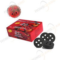 Charbon de bois rond HongQiang 50 mm à 4 trous, emballage individuel, charbon de bois porte-bonheur de Dubaï, tablettes de charbon de bois pour narguilé