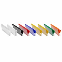 Bande de prix en PVC à clipser couleur personnalisée pour étagère, bande de données à clipser de 43 mm pour refroidisseur de supermarché &amp;