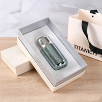 Bouteille d'eau isotherme en titane de 230 ml, mini, personnalisée, anti-fuite, haut de gamme, avec couvercle, maintien thermique 12-24 heures, vente en gros usine