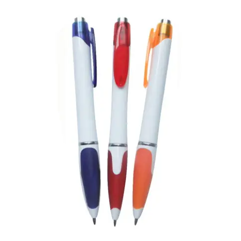 Custom Logo Soft Rubber White Plastic Pen