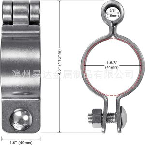 Bisagra de Puerta de Acero Inoxidable 304 para Montaje en Pared, 35mm 41mm 47mm 60mm, Uso Industrial y Agrícola de Alta Resistencia - Product Image 5