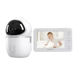5 дюймов Детский Электронный монитор Беспроводной дальности связи няня babyfoon аудио 1080p HD камера видеонаблюдения
