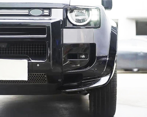 Pièces de réglage de style urbain noir brillant ABS séparateur de lèvre avant <span class=keywords><strong>coin</strong></span> de pare-chocs pour Land Rover Defender 2020-2024 séparateur avant - Product Image 5