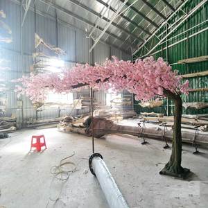Arc en fleurs de <span class=keywords><strong>cerisier</strong></span> artificielles de 4M de Long, fausses Branches d'arbre, mur intérieur ou extérieur, cm - Product Image 2