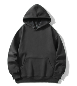 380GSM Heavy Cotton Hooded Sweatshirt Warm <b>Thick</b> <b>Fleece</b> Solid Color Loose Casual Daily Street Blank Hoodie - Product Image 3