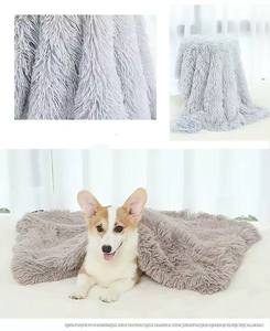 بطانية كلاب قابلة للغسل في الغسالة، بطانية شتوية بالجملة مهدئة للحيوانات الأليفة، فرو ناعم بنمط صلب للكلاب والقطط - Product Image 4