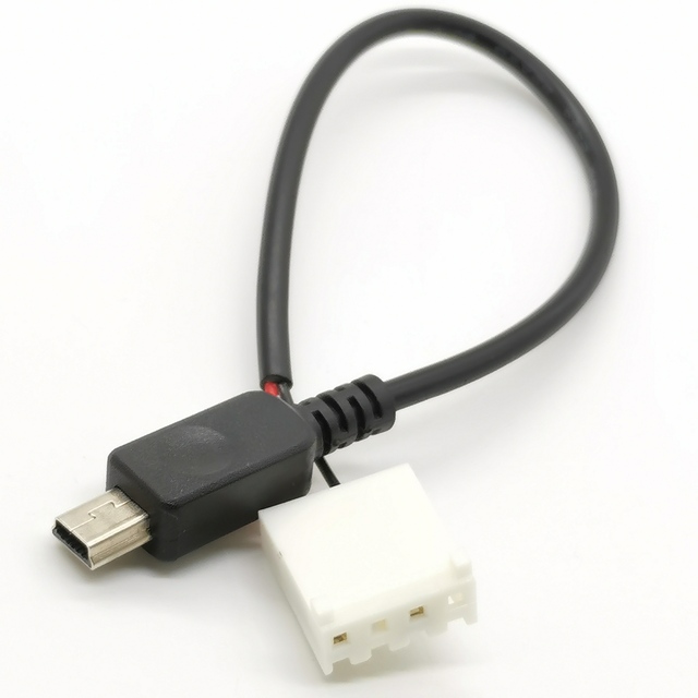 OEM Mini USB B (5 Pos) Male Plug Rectangular JST 5 Pos Plug Cable Assembly for Automobile Electronic Home Appliance Use PVC