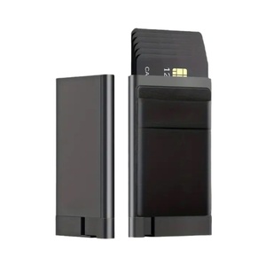Portefeuille fin en alliage d'aluminium personnalisé avec <span class=keywords><strong>porte</strong></span>-cartes bancaires et <span class=keywords><strong>porte</strong></span>-cartes de crédit - Product Image 1