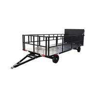 Remorque à plateau plat pour camion lourd à 2 essieux