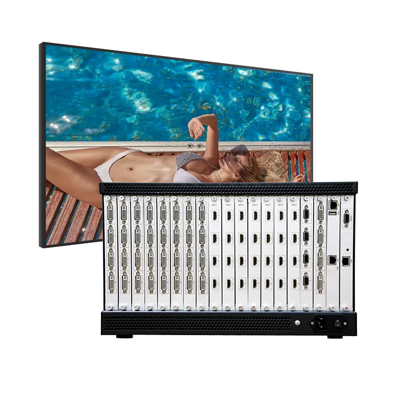 Multifunzione 4 k60hz led video wall Controller lcd splicing screen processore 4K HDM I DVI TV processore Video wall