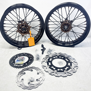 Juego de Ruedas Delanteras y Traseras para Motocicleta, Llantas GLM de Aleación de Aluminio de 16/17 Pulgadas, Supermotard para <span class=keywords><strong>Honda</strong></span> CR250 CRF450R - Product Image 6