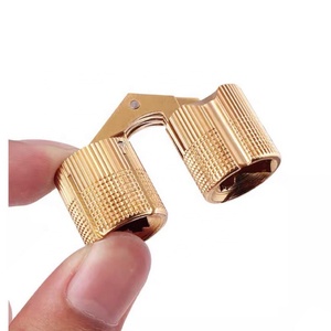 Charnières de meubles modernes en laiton doré, petites, avec ouverture à 180 degrés et fixation par vis, pour boîte à bijoux en bois – Approvisionnement direct usine - Product Image 1
