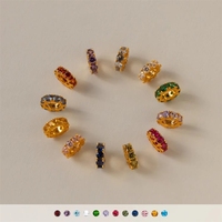 Venta al por mayor de fábrica, certificación CE, nuevo colgante de collar DIY con doce piedras de nacimiento en forma de círculo