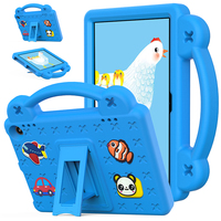 Yeni stil çocuk darbeye Tablet kılıfı Amazon yangın 8 HD 8 2024 2022 2020 EVA köpük kolu katlanır stand karikatür kapak