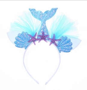 10 PCS Mermaid Theme Birthday Party Supplies Party Paper PlateBanner Birthday Party Decorations Set - Product Image 2