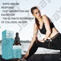 JBY OEM Étiquette Privée Personnalisée Argent Colloïdal Liquide Bio-Actif Hydrosol d'Argent Gouttes Liquides d'Argent