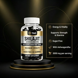Las gomitas Shiragit OEM contienen raíz de Ashwagandha. |   Sin azúcar. Mejora la energía, la concentración y la función cognitiva, y apoya - Product Image 3