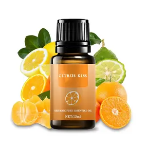 Vente en gros d'huile de massage parfumée à l'orange longue durée et à haut coût huile de massage biologique à la fleur de bonhomme et à l'orange