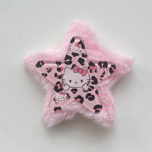 Nuevos Dijes de Estrella de Cinco Puntas con Estampado de Leopardo, Accesorios para Gatitos de Doble Capa, Decoraciones para Fundas de Teléfono Móvil - Product Image 6