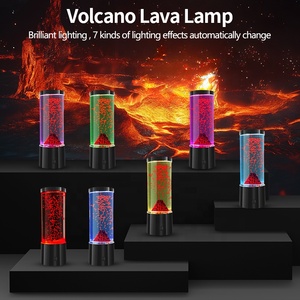 Productos novedosos Precio de fábrica Luz nocturna Luces de volcán en movimiento Acuario Lámparas pequeñas Lámpara que cambia de color Regalo para niños Lámpara de mesa - Product Image 6