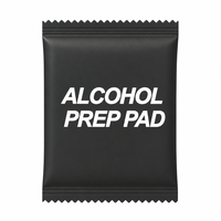 Tampons de préparation d'alcool personnalisés à des prix bon marché lingettes humides emballées individuellement lingettes humides