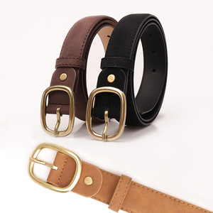 Nouvelle <span class=keywords><strong>ceinture</strong></span> décontractée en cuir anti-<span class=keywords><strong>velours</strong></span> SANYICAI avec boucle en alliage pour femmes, largeur 2,8 cm, personnalisable, vente directe d'usine - Product Image 5