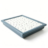 Plateau de travail pour ordinateur portable, écologique, imperméable, recyclable, pour enfants, voyages, usage domestique, en tissu et en bois