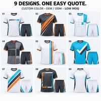 Échantillon Rapide Personnalisé – Tenue de Football OEM ODM – Kit Maillot Sublimation 100% Polyester Respirant Séchage Rapide Faible MOQ