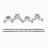 Poulie en acier chromé à rainure en U 28*16 pour machine à tordre 650, largeur de l'arc 40mm