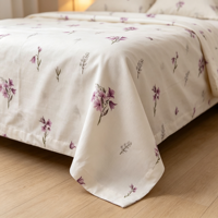 Parure de lit florale en liquidation, linge de lit imprimé en gros à prix réduit, surplus de literie pour marché à prix dégressifs