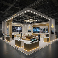 Boutique Conteneur Pop-up Spacieuse avec Porte Vitrée pour Marque de Cosmétiques – Stand d'Exposition Moderne et Irrégulier