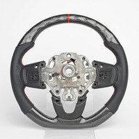 Volant de direction en fibre de carbone véritable tendance pour BMW Mini Cooper F55 F56 F57 Style sport Volant de direction de voiture Couleur personnalisée