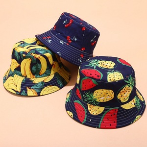 Sombrero de Pescador con Estampado de Frutas Tropicales Personalizado, Sombrero de Sol para Mujer para Verano, Aire Libre, Camping o Uso Casual - Product Image 1