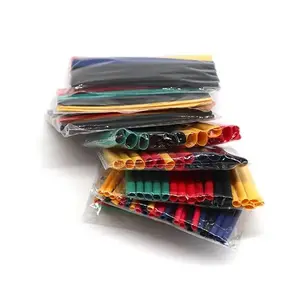 328Pcs Bagged Colorful Heat Shrinkable Tube Kit 2:1 Shrinkable Sleeve Heat Shrink Tube Insulated Heat Shrinkable Tubing