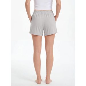 FOXA Women's Soft <b>Lounge</b> <b>Shorts</b> Drawstring Pockets Comfort Stretch Breathable Knitted Cotton Spandex Multi Color Pack - Product Image 4