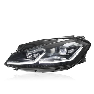 Nuovo gruppo faro 12V <span class=keywords><strong>LED</strong></span> per 13-17 Golf 7 luci diurne e indicatori di direzione fluenti temperatura colore 6000K - Product Image 1