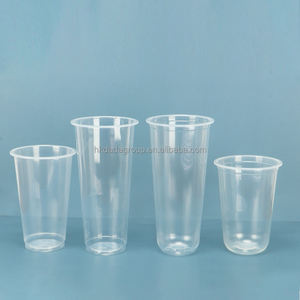 16oz PP <b>Plastic</b> Coffee <b>Cups</b> with Strawless Lids 90mm Diameter for Cafe Shops Serving Cold Beverages Iced Coffee Mineral Water - Product Image 1