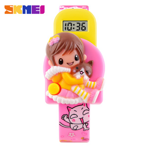 SKMEI 1240 nouvelle mode numérique sport dessin animé montre garçons filles mignon enfants montre Silicone électronique numérique montres en plastique - Product Image 1