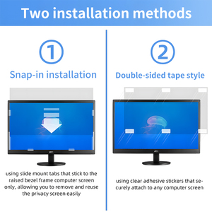 Filtre de confidentialité pour écran d'ordinateur de 24 pouces, rapport d'aspect 16:9, protection de confidentialité pour moniteur, film anti-espion détachable - Product Image 5