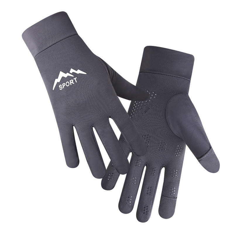 Finition gel antidérapante pour hommes - 2 doigts (gris foncé)