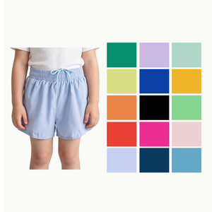 Shorts de yoga d'été pour filles, couleur unie personnalisée, vente en gros, vêtements de sport pour enfants, mode, tenue de tennis, boutique de vêtements de sport - Product Image 1