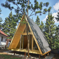 Eco A Frame Cabin Triangle House Maison triangulaire Maison en bois pour Resort