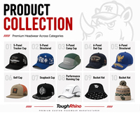 Casquette de baseball 5 panneaux en coton 100% de haute qualité, style A-Frame, bicolore, avec logo brodé 3D en relief personnalisé – Vente en gros