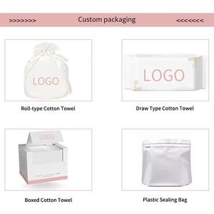 OEM personalizzato 100% biodegradabile organico in cotone morbido per lavare il viso a mano salottino Spa per il trucco asciugamano per il viso usa e getta - Product Image 3