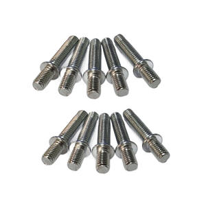 Wit Zink Dubbele Kop Schroeven Met Tussenliggende Tanden, Tussenschroeven, Staartgat Met Zeskantsteunschroeven - Product Image 3