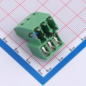 1725025 Screw Terminal Block Through hole Component (THT),P=5mm Connector 5mm Green Through Hole 6P - Product Image 2