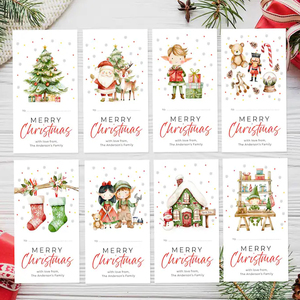 Prix de gros pour les fêtes de Noël : conception d'étiquettes cadeaux de Noël imprimables pour votre entreprise - Product Image 3